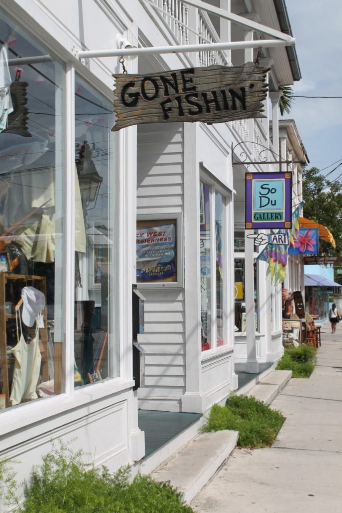Winkelstraat in Key West