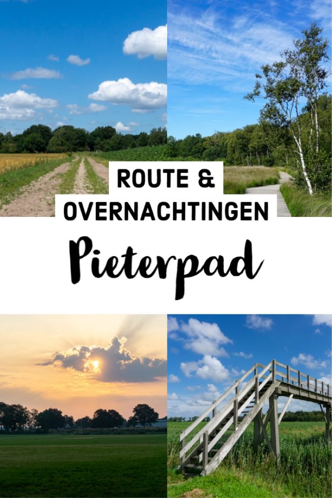 Pieterpad etappes - route-indeling en overnachtingen