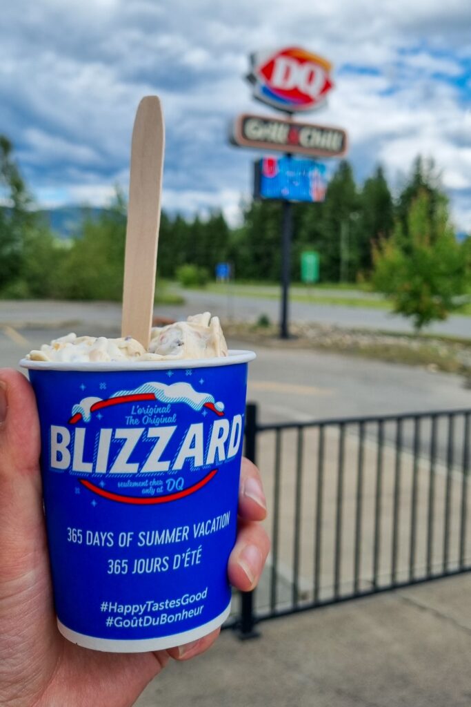 Blizzard bij de Dairy Queen