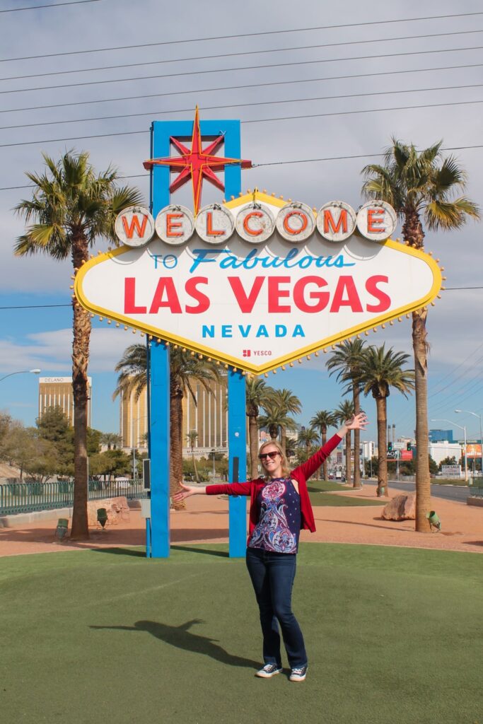 Co voor het Welcome to Las Vegas bord