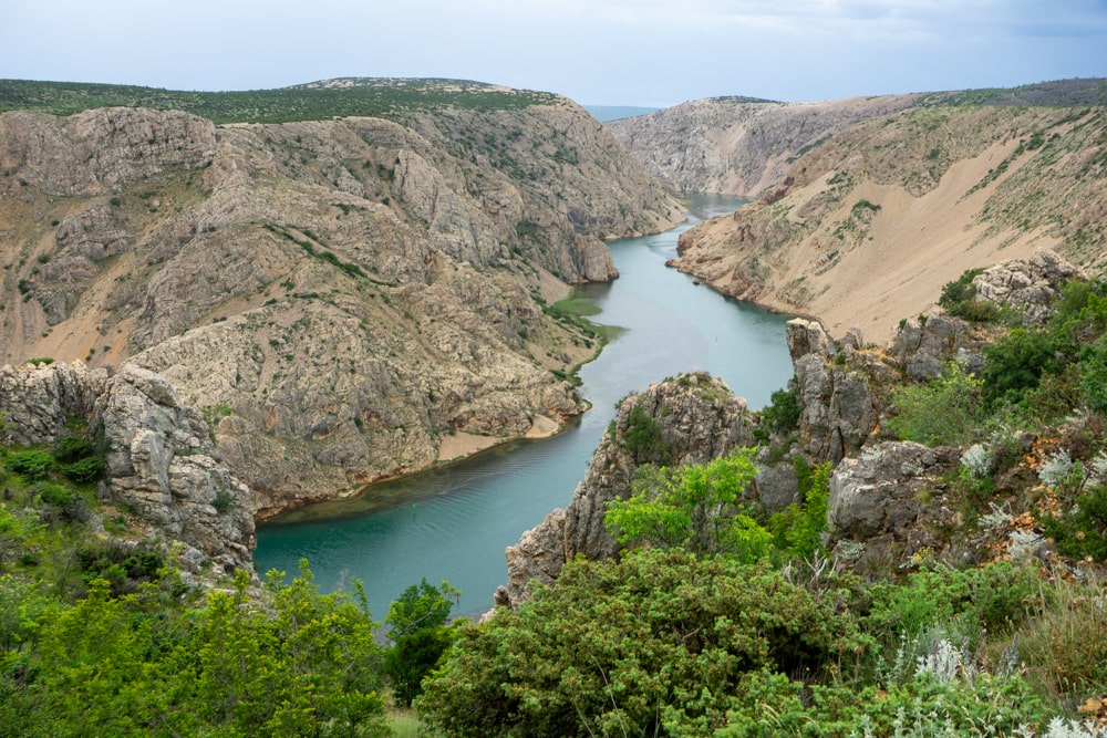 10 leuke dagtrips vanuit Zadar: De mooiste plekken in de omgeving | Kroatië Zrmanja canyon - Winnetou uitzichtpunt