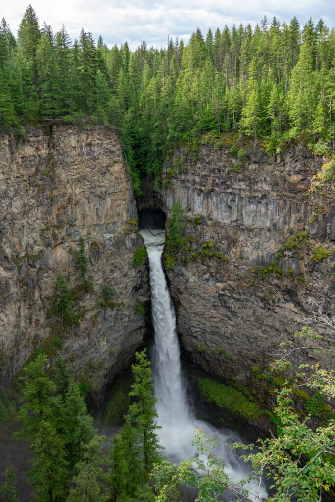 Spahats Creek Falls in Wells Gray Provincial Park