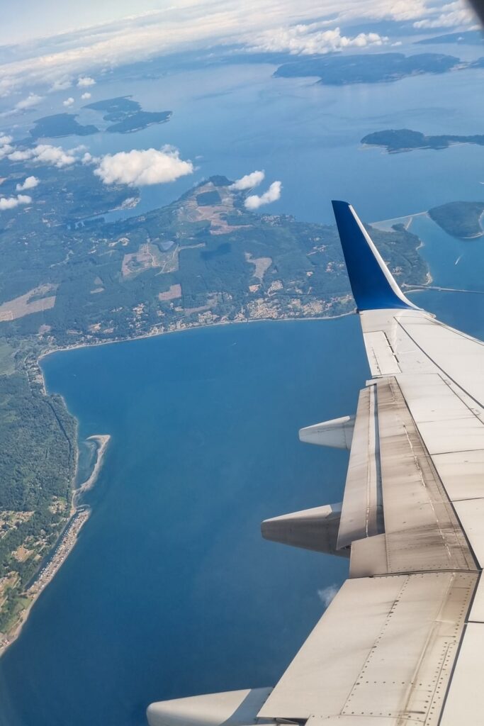 Vlucht van Anchorage naar Seattle