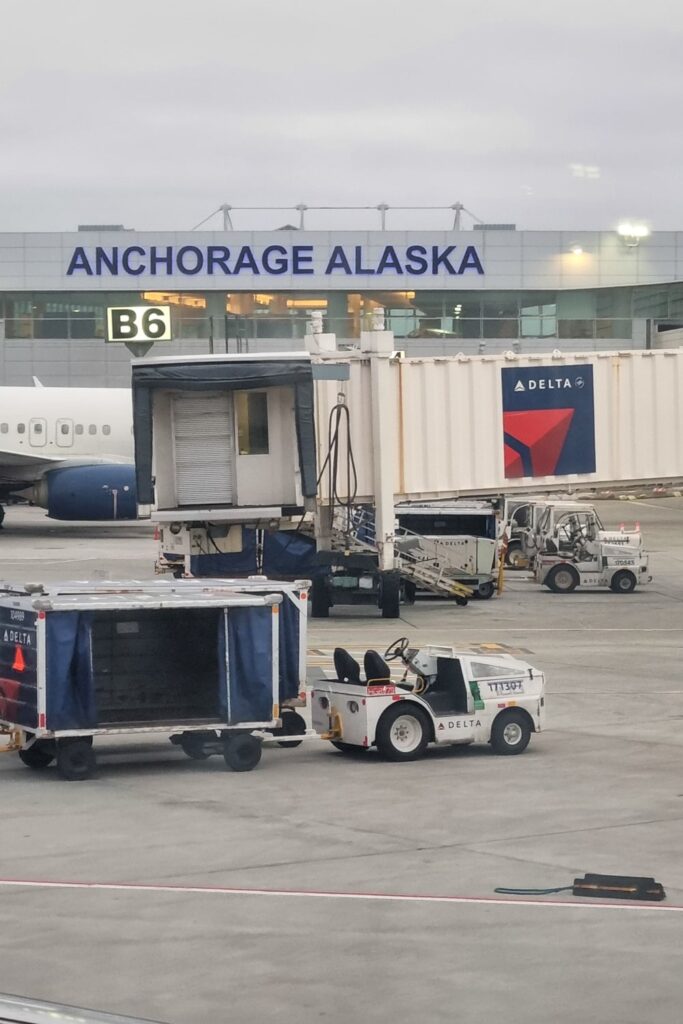 Vlucht van Anchorage naar Seattle