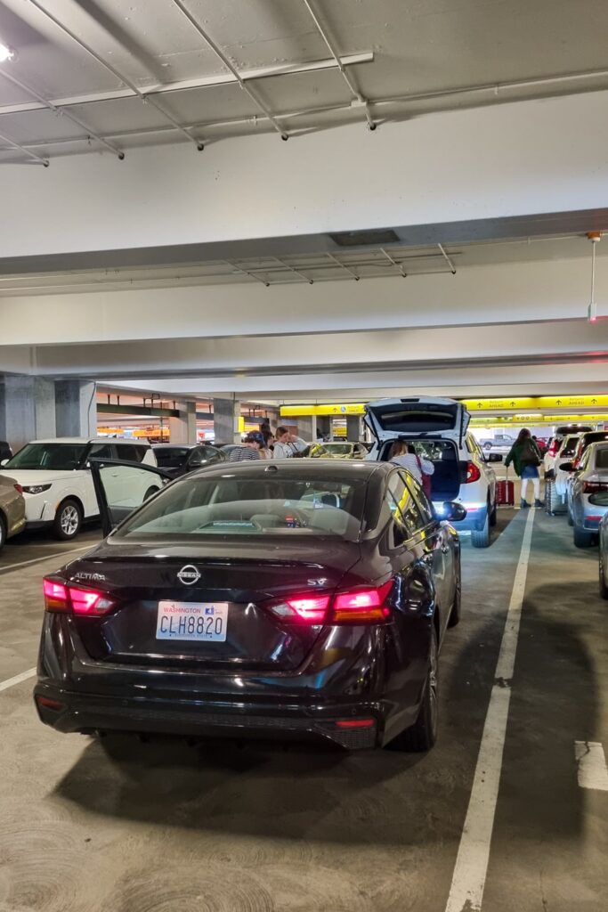 Auto inleveren op de luchthaven van Seattle