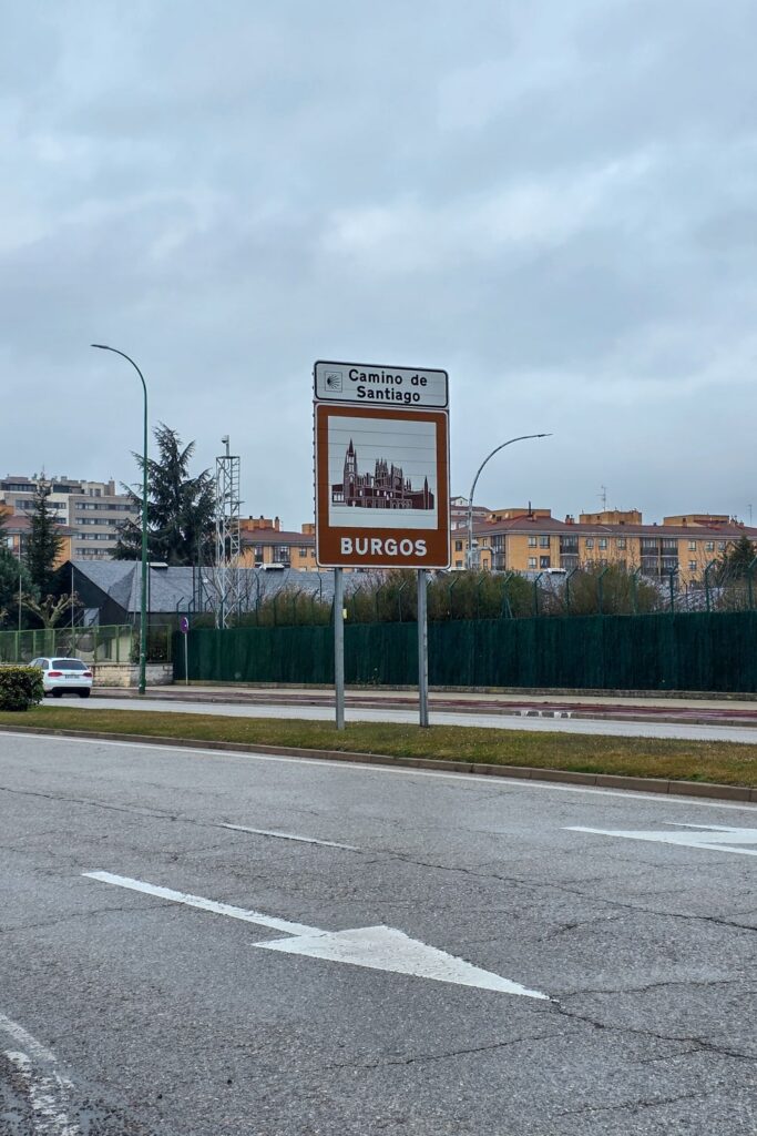 In de regen naar Burgos