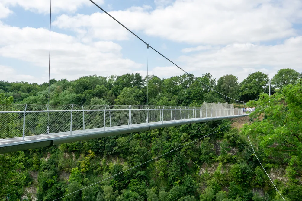 Grensoverschrijdend wandelen: de rode route over de Passerelle van Caestert (17 km) | België Passerelle van Caestert